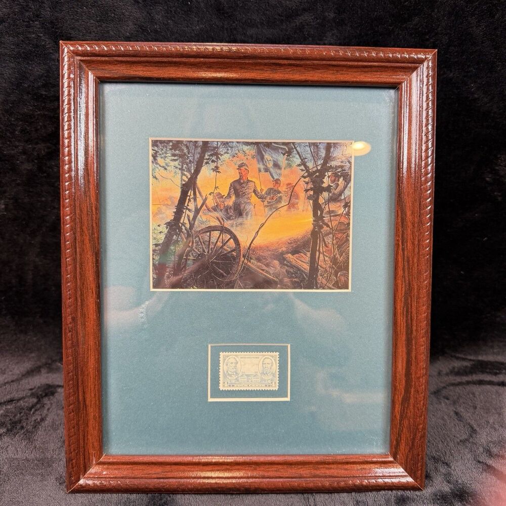 Civil War Mort Kunstler Eye of the Storm Framed Collectible Stamp MINT Condition